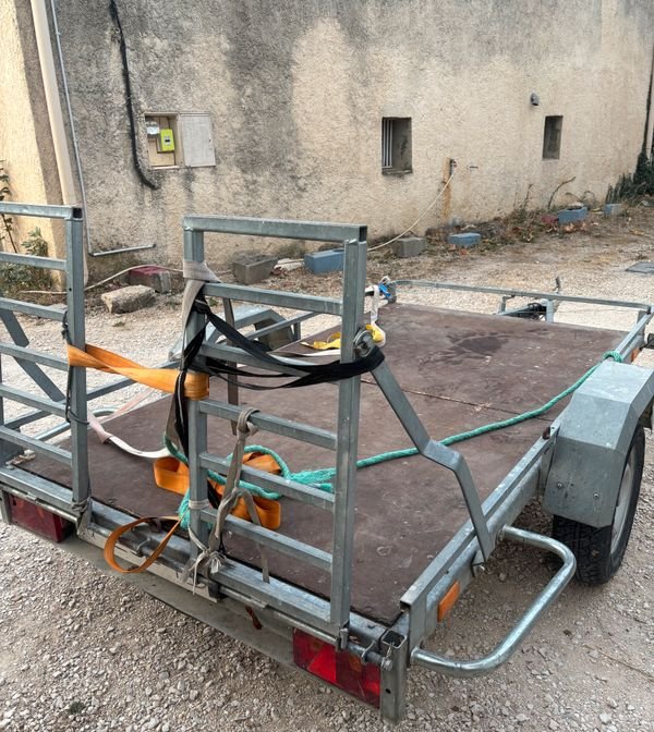 Remorque plateau basculante 750 kg (Utile 245 x 130) – Idéal Moto / Quad / Matériel 3