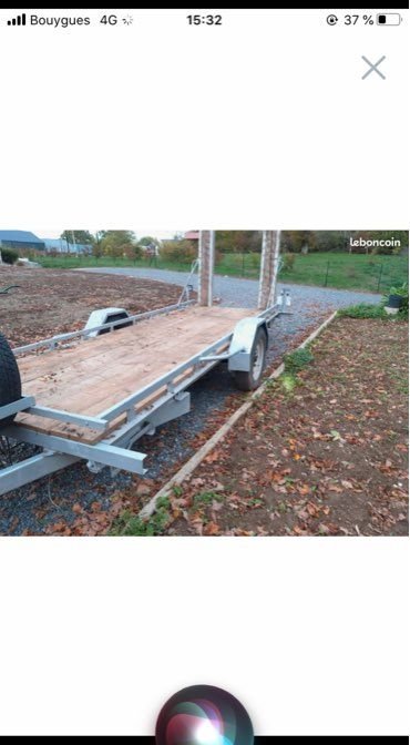 Vends remorque plateau