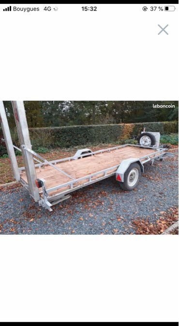 Vends remorque plateau 2