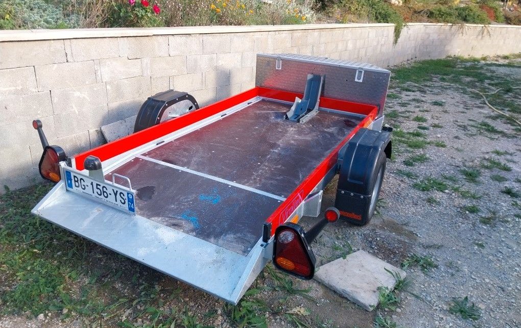 Remorque abaissante porte moto - quad .... 2