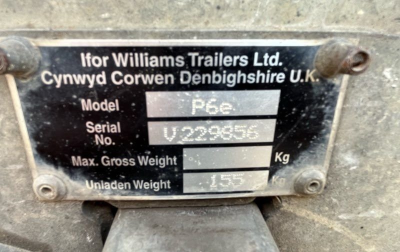Remorque ifor williams 500kg 3