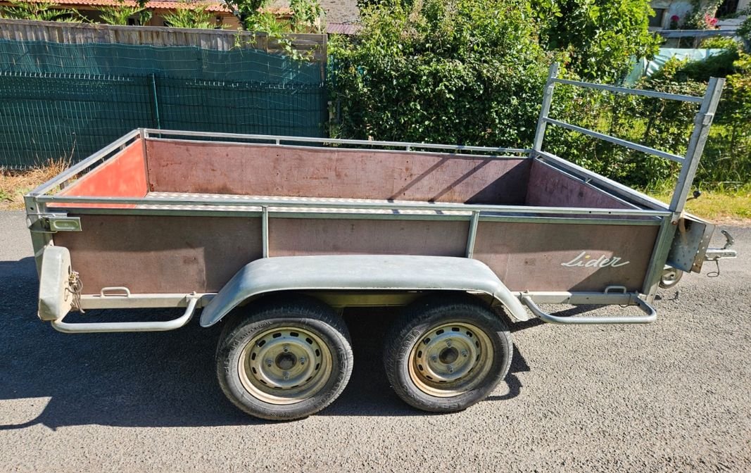 Remorque 750kg carte grise Doublé Essieux 3