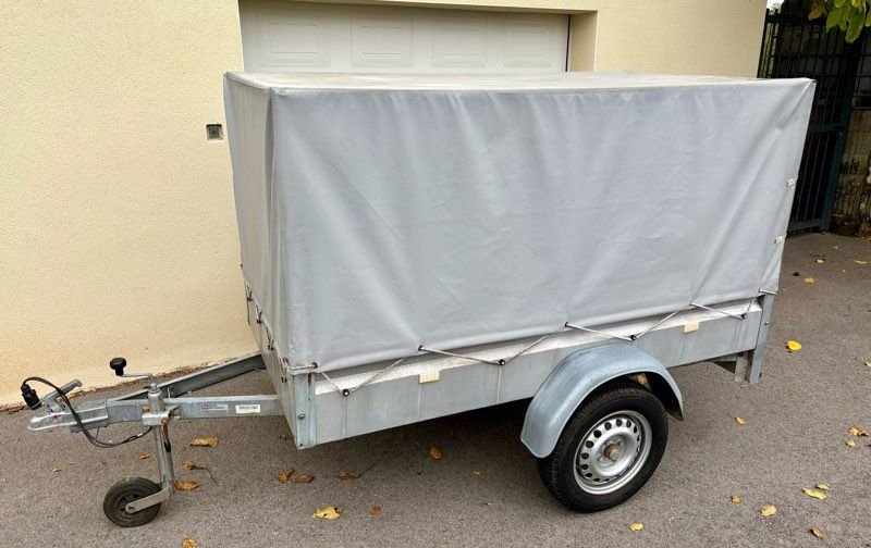 Remorque auto Stema avec bâche voiture moto quad