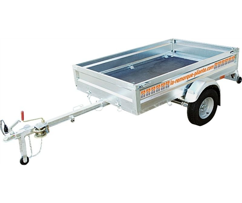 Remorque pliante multifonction PTAC 750 kg – proche du neuf