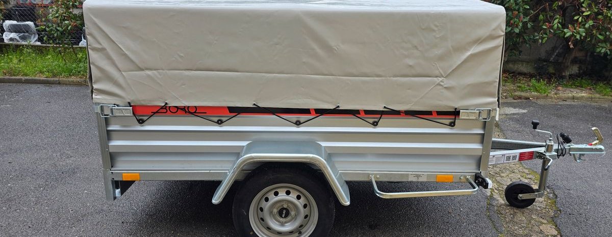 Remorque 205x122 bachée simple essieu 500kg