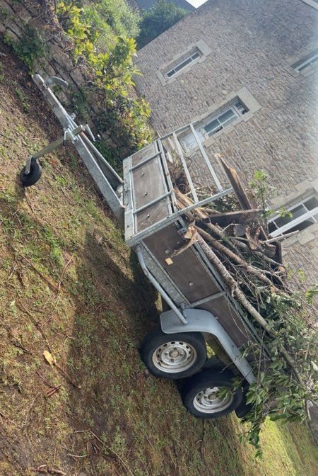 Remorque deux essieux 500kg basculante