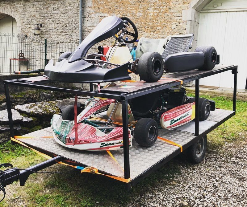 Remorque 2 karts ou 1 ou quad