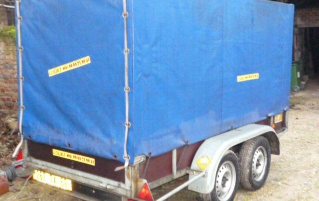 Remorque bachée double essieux 3m grand volume