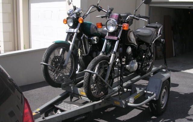 Remorque pour 1 ou 2 Motos, Quad, Voiture sans permis 2