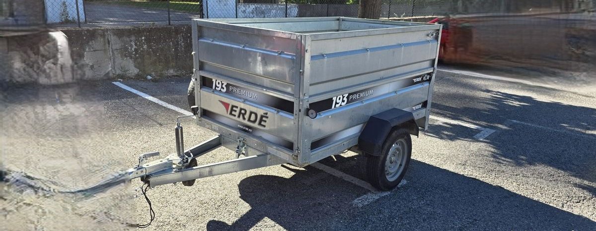 Remorque ERDE 193 avec rehausses et roue de secours