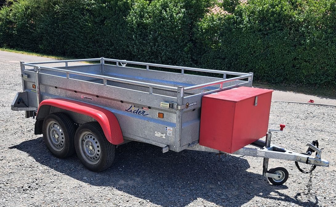 Remorque LIDER robust 2m53x134x50 double essieux