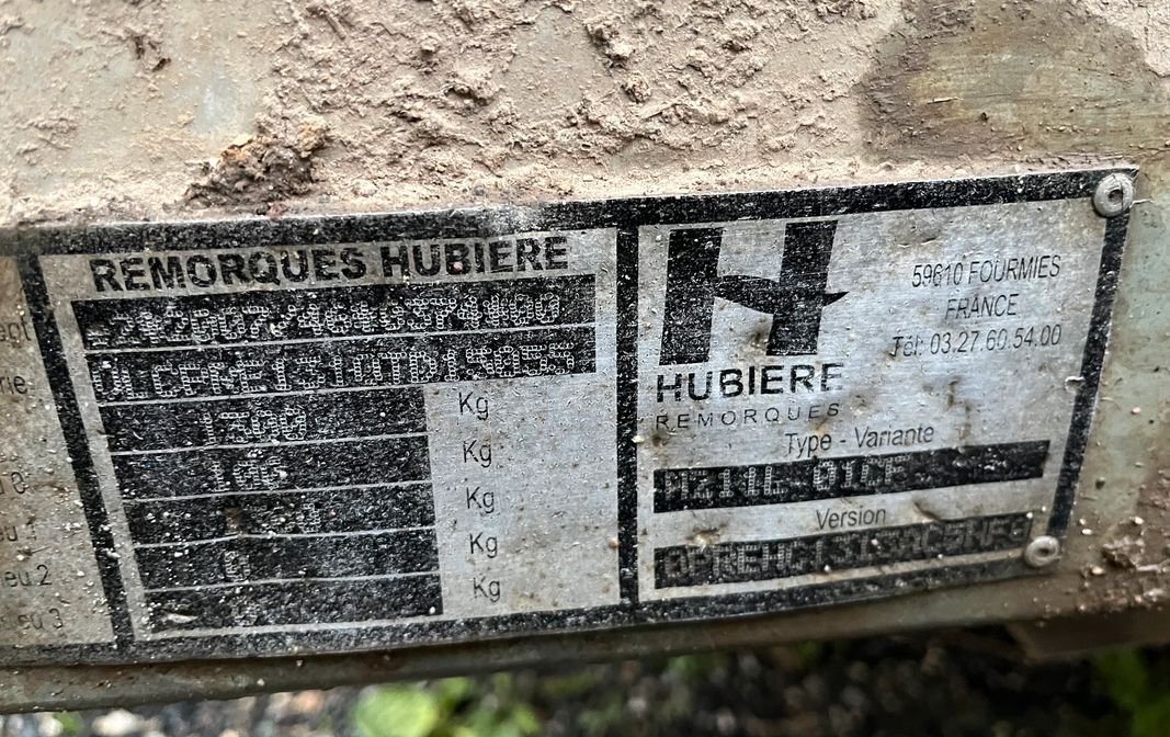 Remorque Hubiere basculante grillagée 3