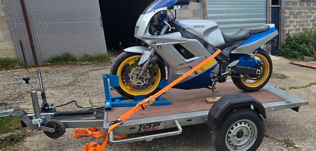 Remorque Plateau Abaissable ( pose au sol ) PTAC 750 Kg 230 x 130 cm 3 porte moto/ quad / trike / mp3 / tondeuse (spécial gros gabarit) 3