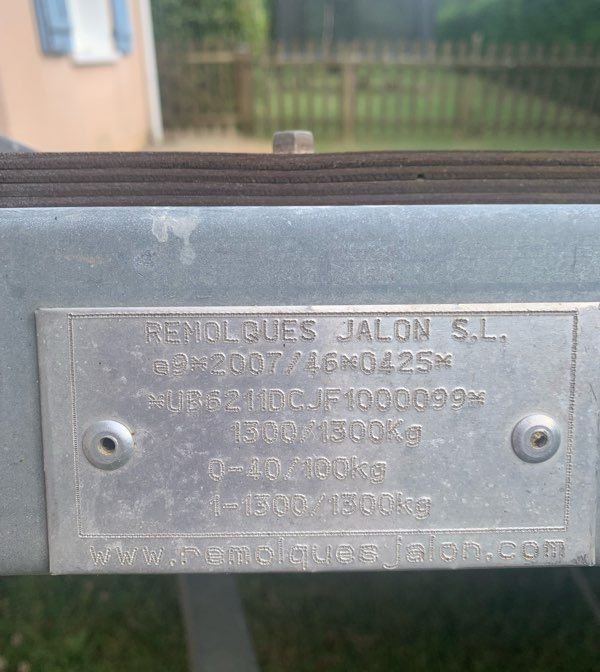 Vend Remorque Jalon 3