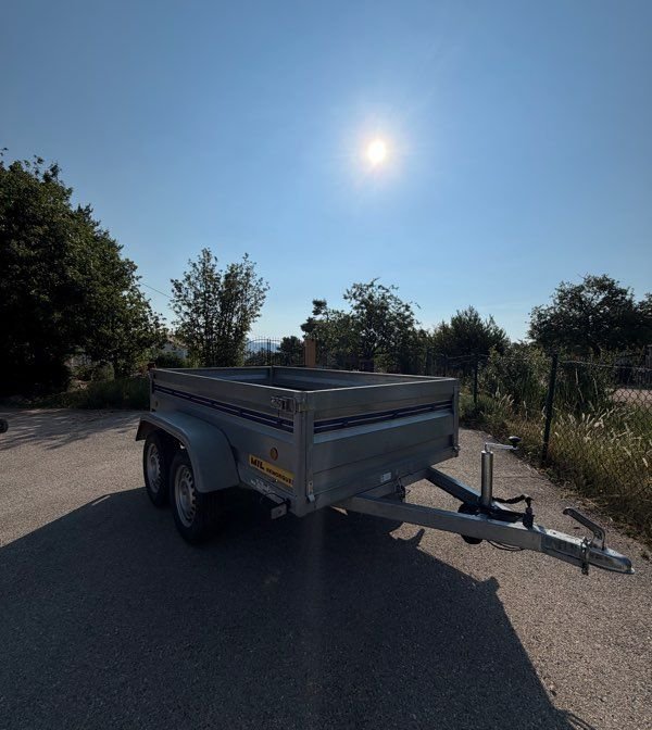 Remorque double essieu Lider 500 kg – Très bon état