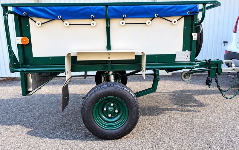 Remorque bagagère vintage entièrement rénovée – Suspensions – 499 kg 2