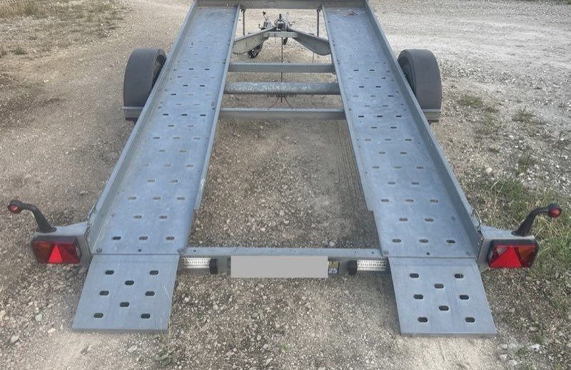 Remorque porte-voiture basculante galvanisée – Très bon état 2