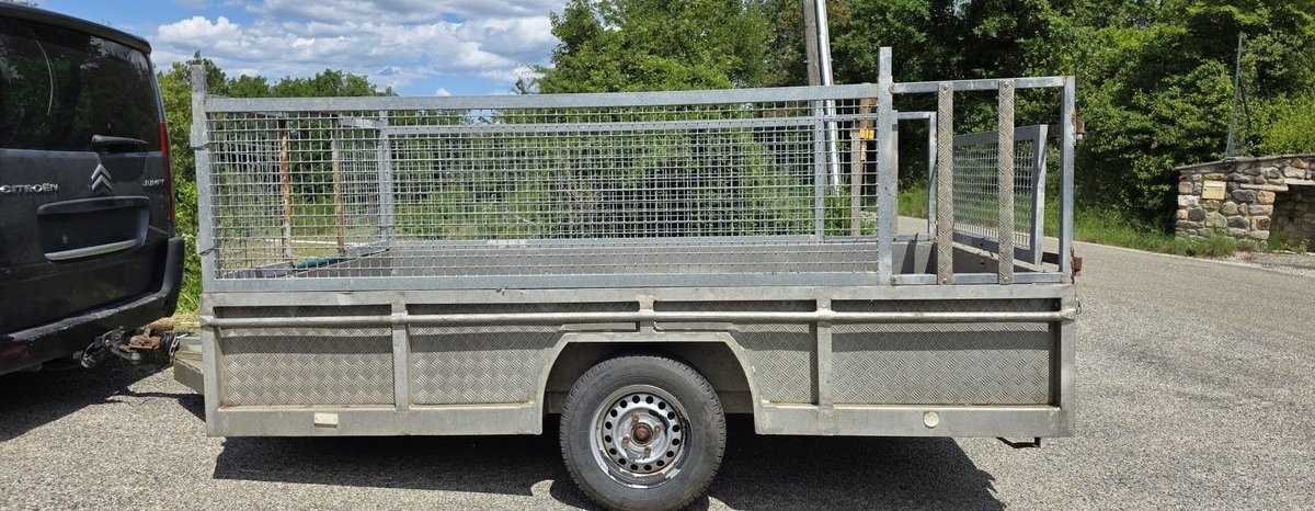 Remorque 3m15 x 1m80 PTAC 1000kg avec rehausses de 70cm 2