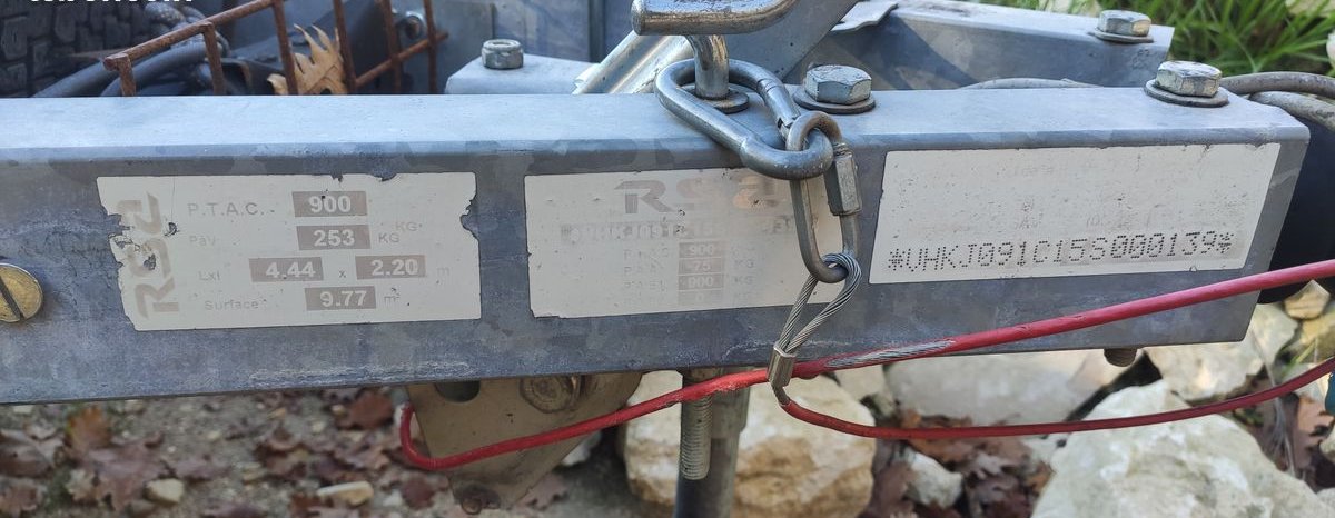 Remorque porte voiture basculante et freinée 900kg 3