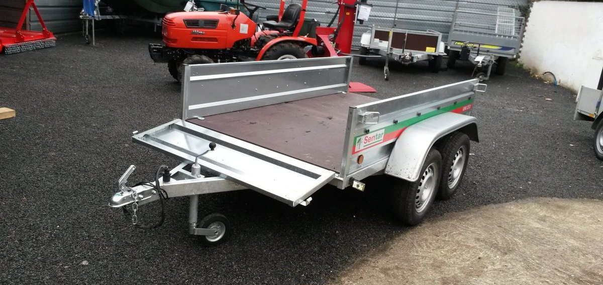 Remorque NEUVE 2m33 X 1m32 galva double essieux 3
