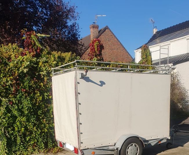 Remorque artisanale sur chassis Trigano