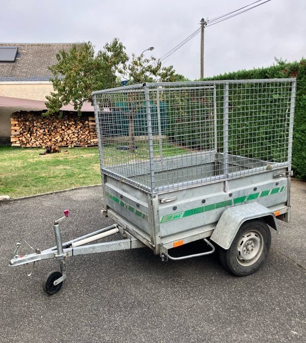 Remorque idéal déchets verts 2,5m3