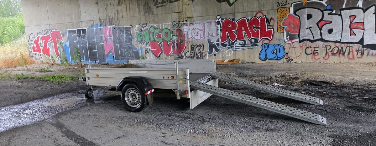 Remorque ALU Bockmann PTAC 1200kg + les rampes 2000kg 3