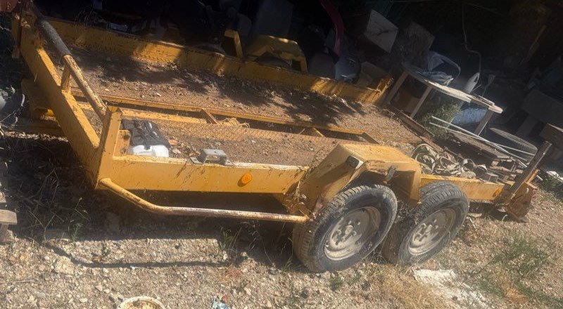 Av remorque double essieux tracteur mini pelle 3