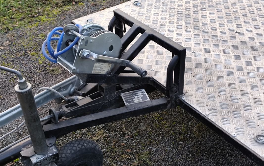 Remorque plateau alu basculant 500kg 3