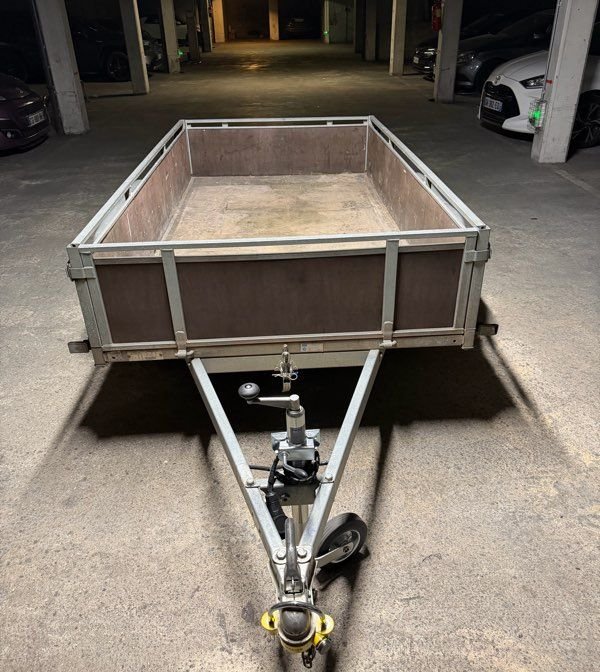 Remorque Double Essieux Bois Lider 750kg – Robuste