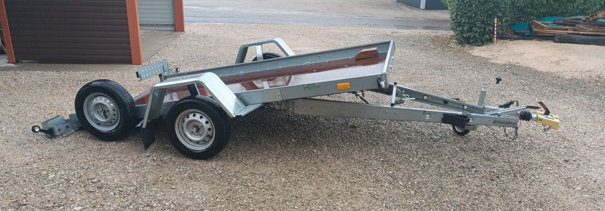 Remorque plateau basculant multi 3016 PTAC 750 kg freiné