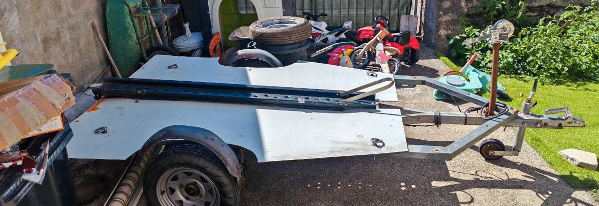 Remorque porte moto maison 2