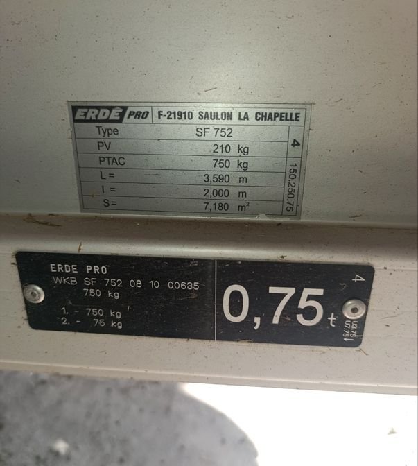 Remorque ERDE PRO alu 3