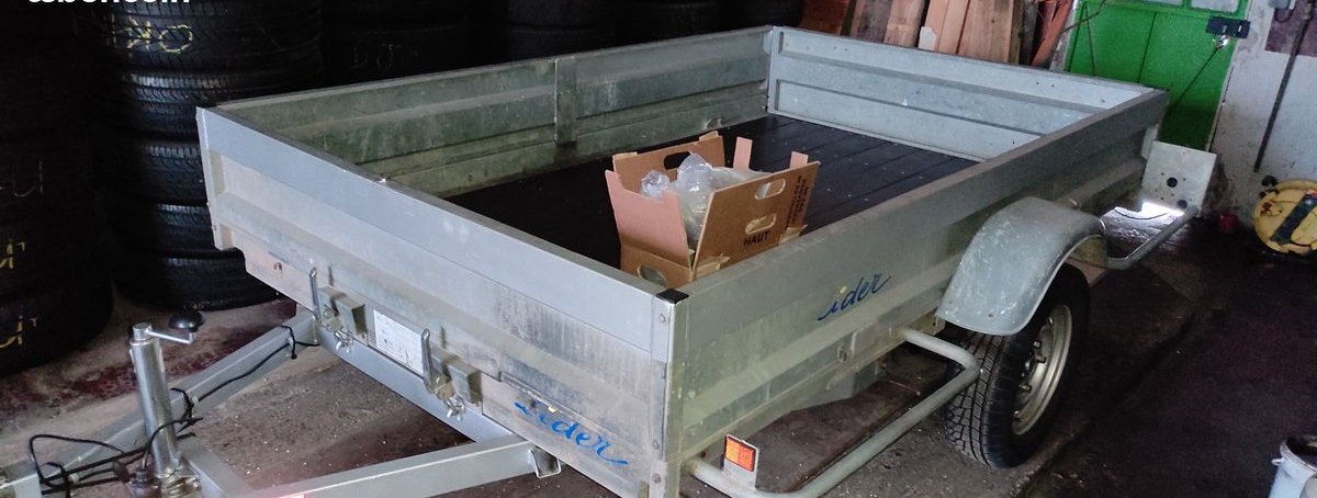 Remorque LIDER - Caisse basculante 500KG. 253 X153