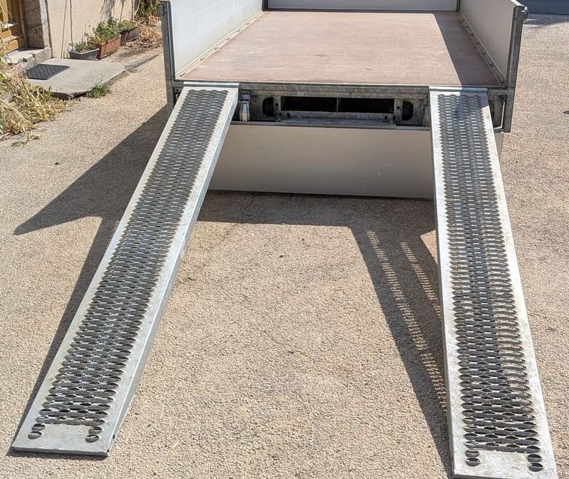 Remorque plateau ridelles rampes Edouard 356x180 3000 kg 2