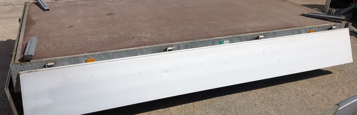 Remorque plateau ridelles rampes Edouard 356x180 3000 kg 3