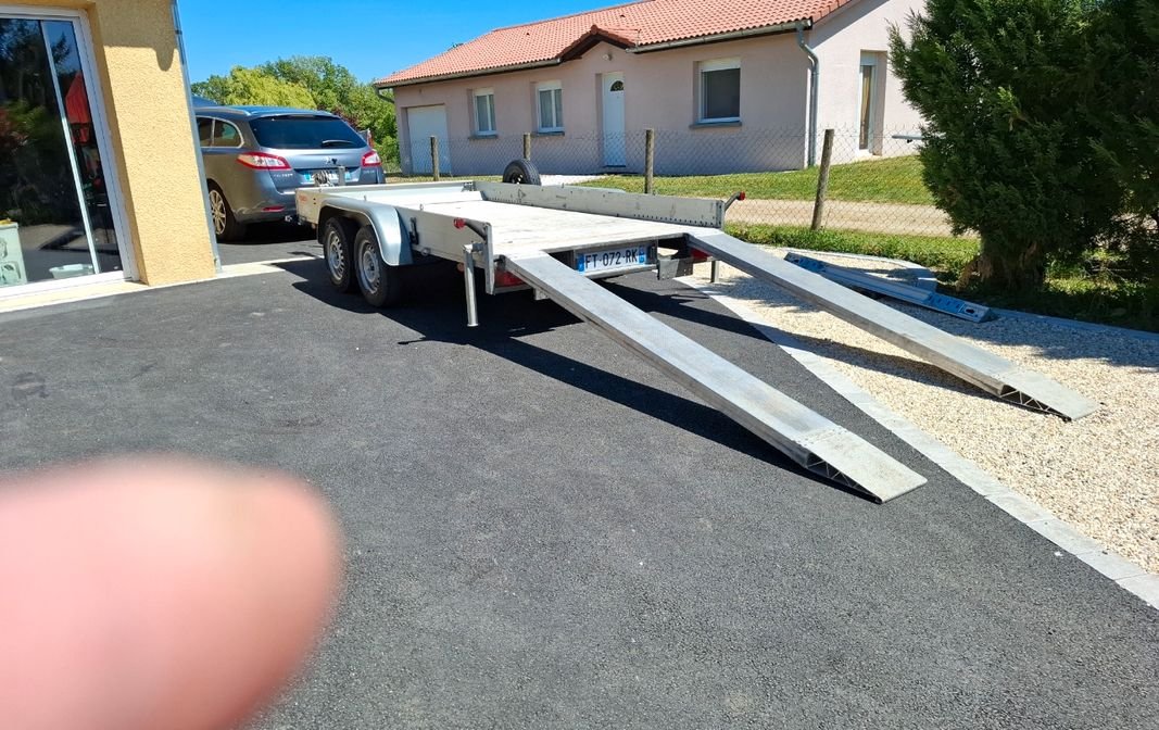 Remorque plateau portes voitures anssems AMT 1500 3