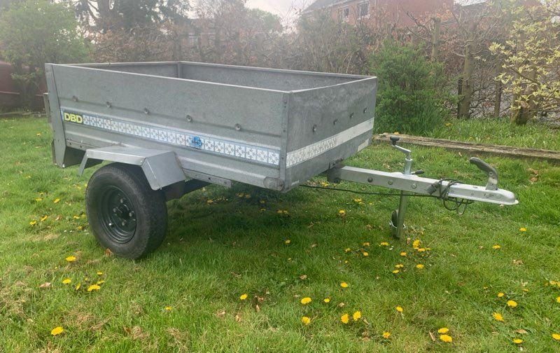 Remorque 1,50m x1,05m marque DBD