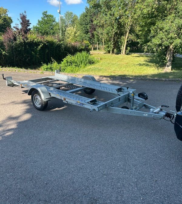 Remorque porte voiture basculante Lider 39750 PTAC 1300kg simple essieu