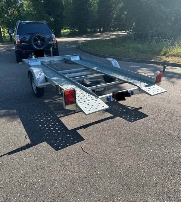 Remorque porte voiture basculante Lider 39750 PTAC 1300kg simple essieu 2