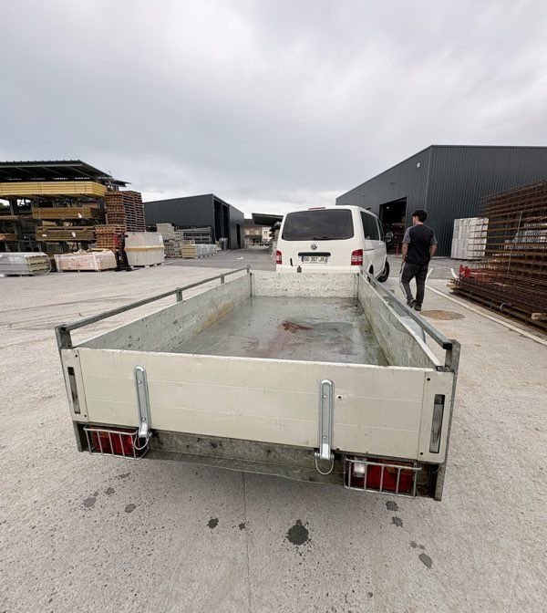 Remorque anssems double essieux 3m sur 1m50 2