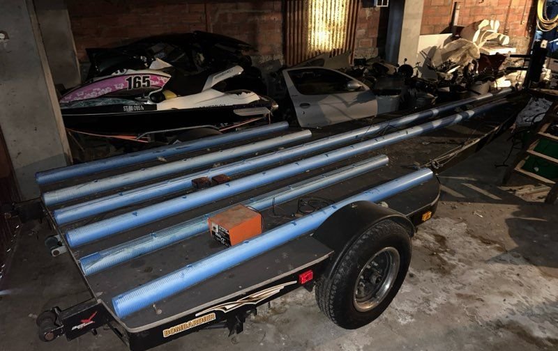 Remorque triple trois jets ski quad moto