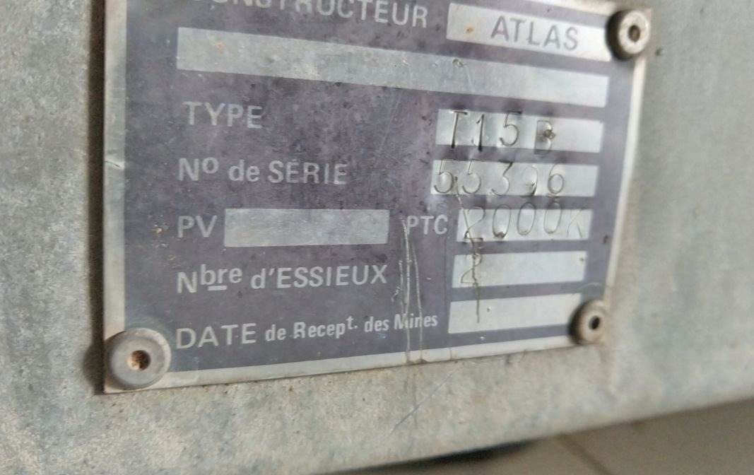 Remorque double essieux 2T, pour bateau jusqu'à 6.50m 3