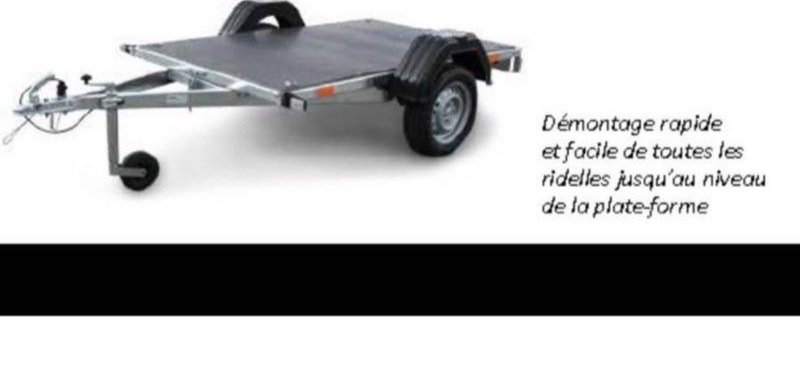Remorque comme neuve 750kg 2,05*1,22 3