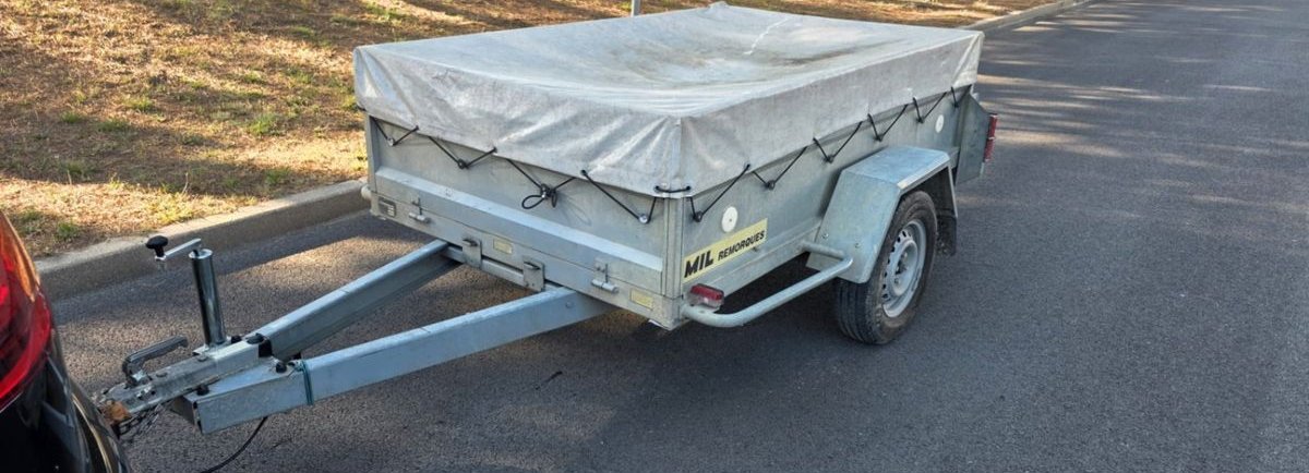 Remorque PRO basculante 210cm x 130cm PTAC 500kg