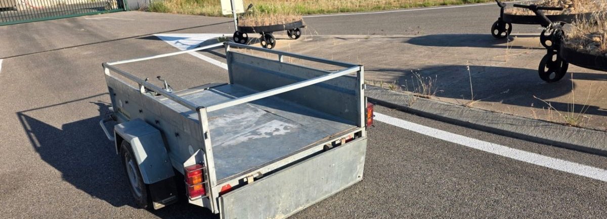 Remorque PRO basculante 210cm x 130cm PTAC 500kg 3