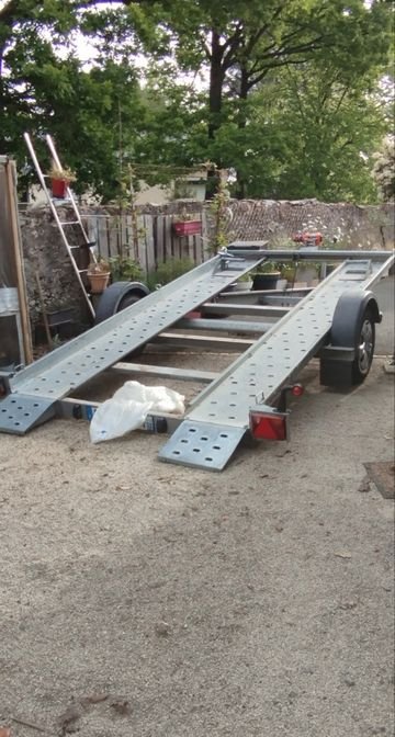 Remorque plateau porte voiture ptc 1300 kg 3