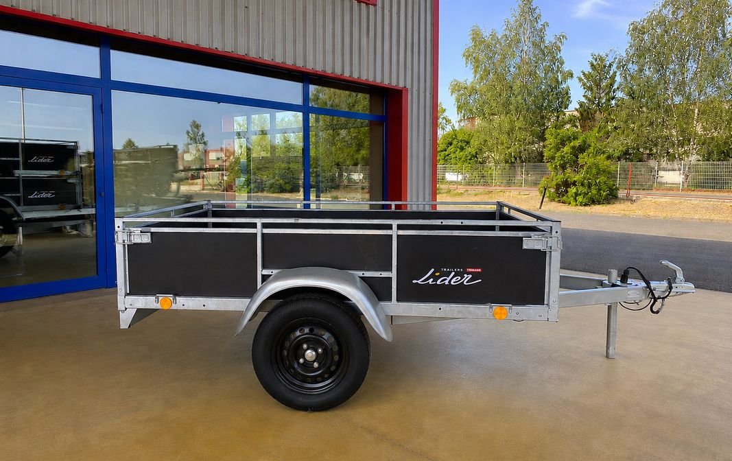 Remorque LIDER Bois PTAC 500 Kg 1 essieu caisse basculante