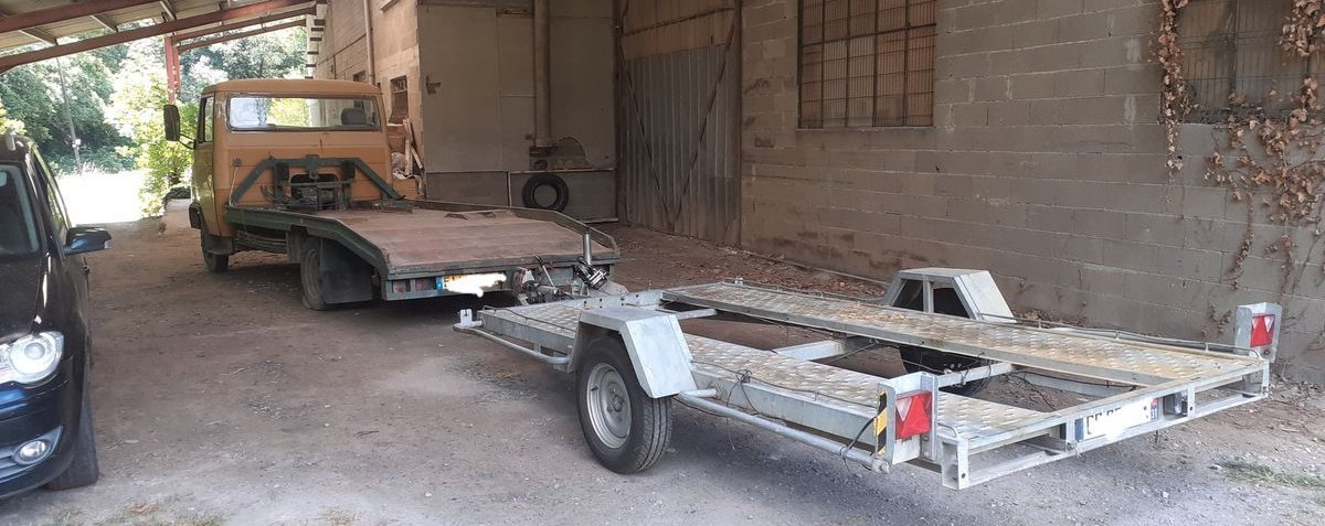 Remorque porte voiture LIDER 1300 Kg dans l'état échange possible 2