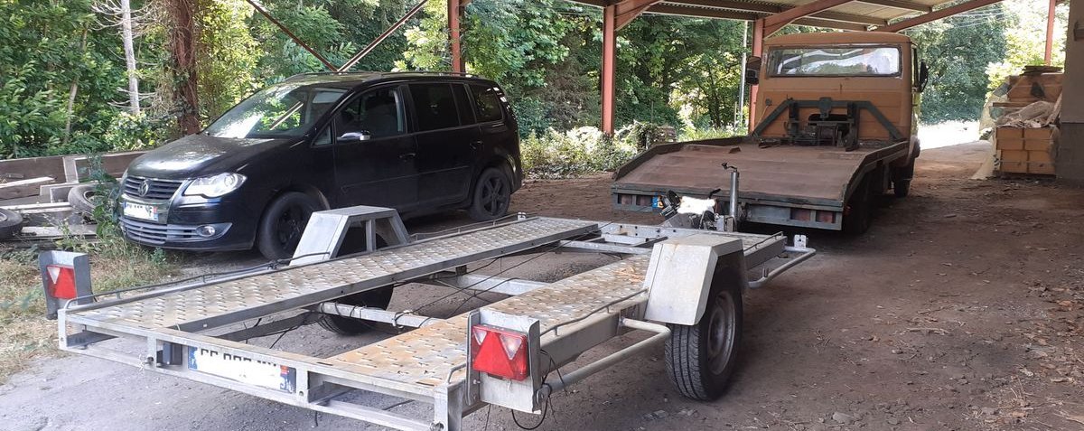 Remorque porte voiture LIDER 1300 Kg dans l'état échange possible 3